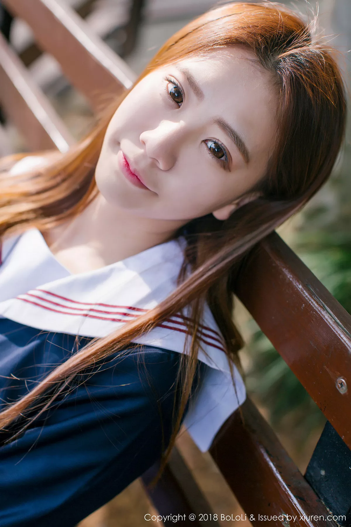 秀人集.com_[Tukmo兔几盟]Vol.107_嫩模董成丽清纯学生装游乐园外拍甜美笑容漂亮迷人写真42P