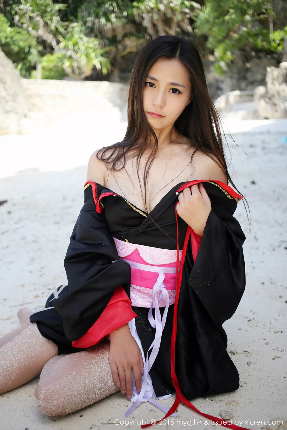 秀人集.com_[MyGirl美媛馆]Vol.136_嫩模Moa小姐菲律宾长滩旅拍日本和服秀完美曲线写真61P