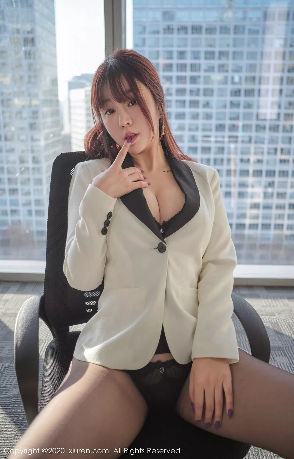 秀人集.com_[XiuRen秀人网]No.2259_女神王雨纯阳光窗台秘书制服主题黑丝裤袜秀透视内裤诱惑写真56P