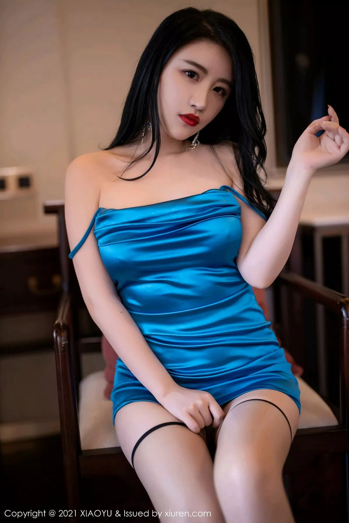 秀人集.com_[XiaoYu画语界]Vol.451_女神绯月樱-Cherry西双版纳旅拍淡雅蓝色吊裙完美诱惑写真88P