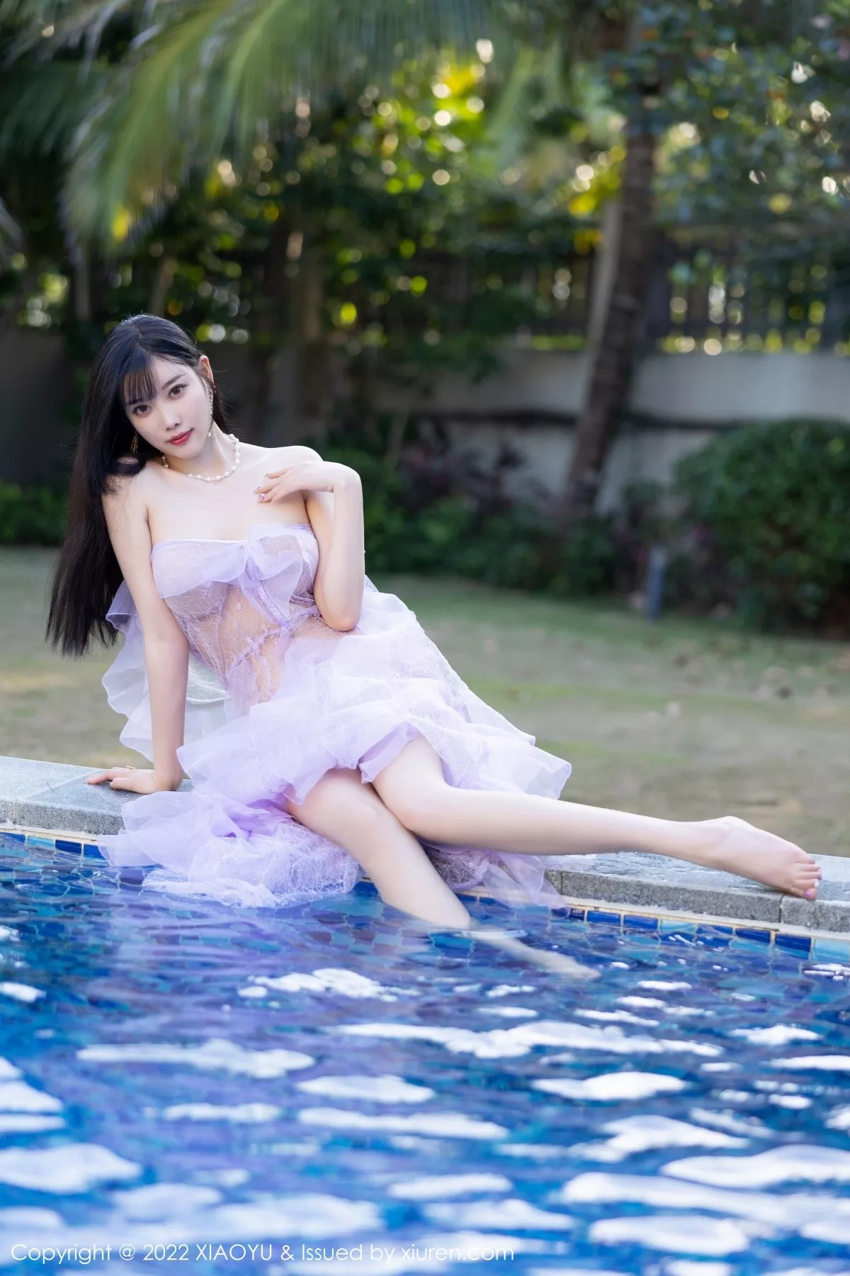 秀人集.com_[XiaoYu画语界]Vol.816_女神杨晨晨Yome海南旅拍户外泳池轻透长裙秀完美身材诱惑写真83P