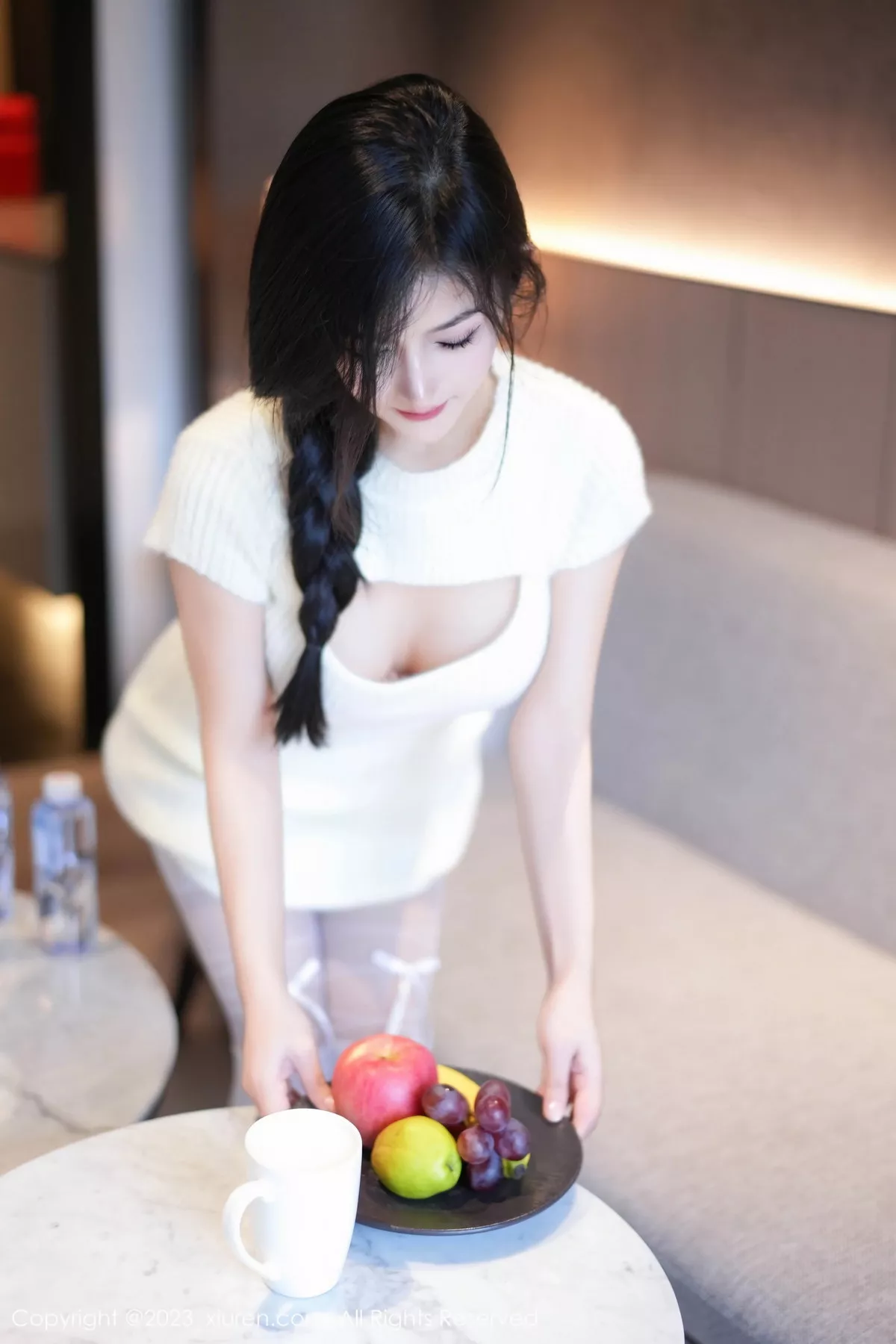 秀人集.com_[XiuRen秀人网]No.7541_模特谭小灵性感粉色轻透内衣配超薄白丝袜秀惹火身段诱惑写真93P