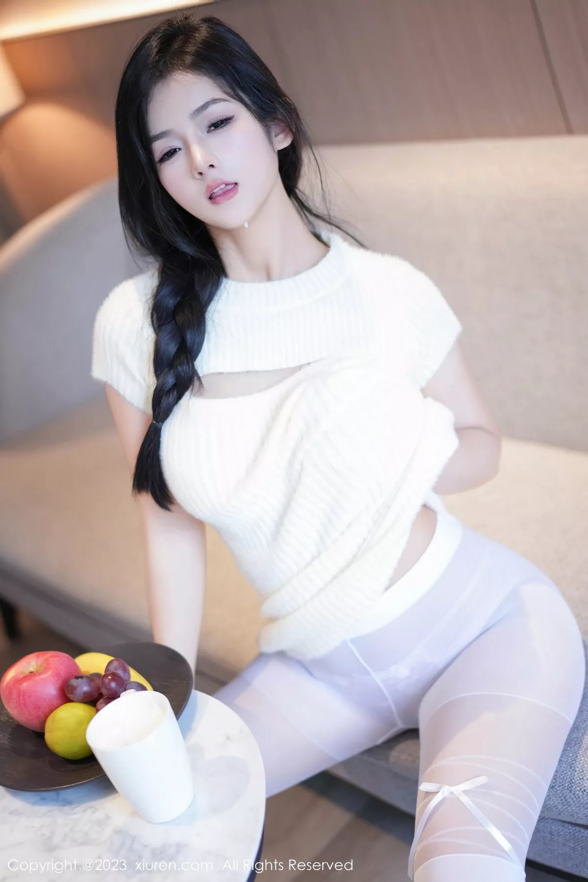 秀人集.com_[XiuRen秀人网]No.7541_模特谭小灵性感粉色轻透内衣配超薄白丝袜秀惹火身段诱惑写真93P