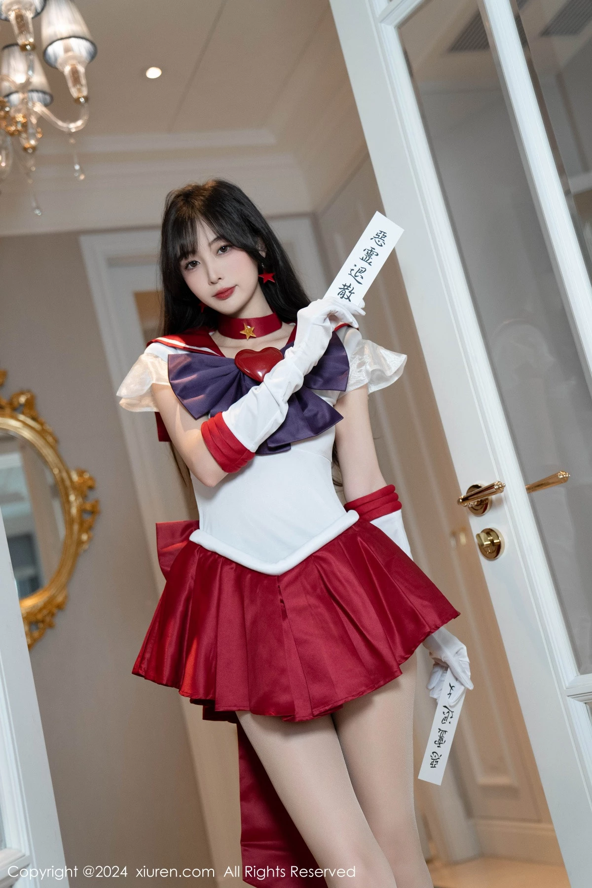 秀人集.com_[XiuRen秀人网]No.8800_模特林星阑性感白色上衣配红短裙露超薄肉丝秀曼妙身姿诱惑写真80P