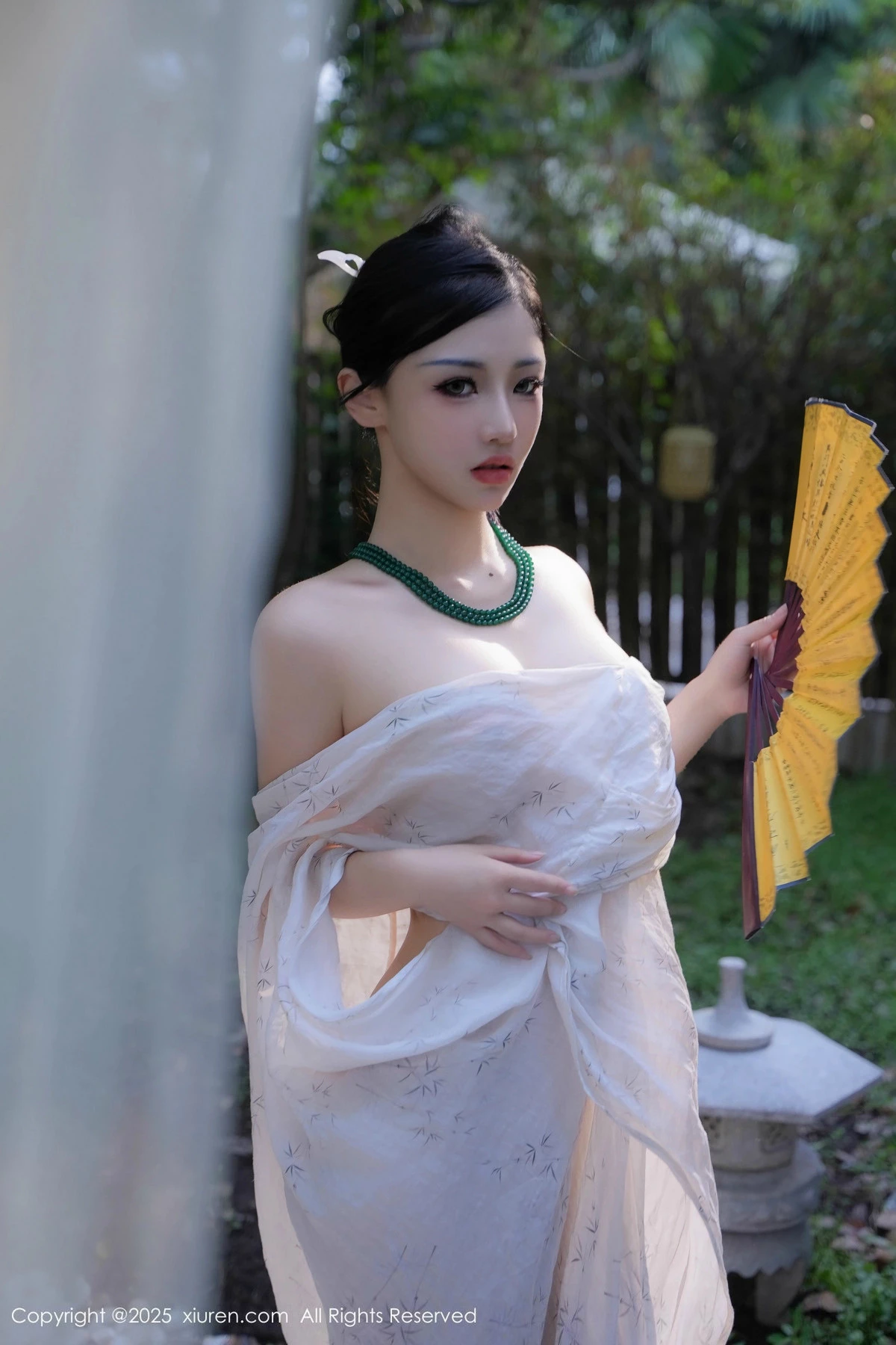 秀人集.com_[XiuRen秀人网]No.9730_模特妙可可Cheese性感白色古风服配超薄白丝秀丰腴身材诱惑写真84P