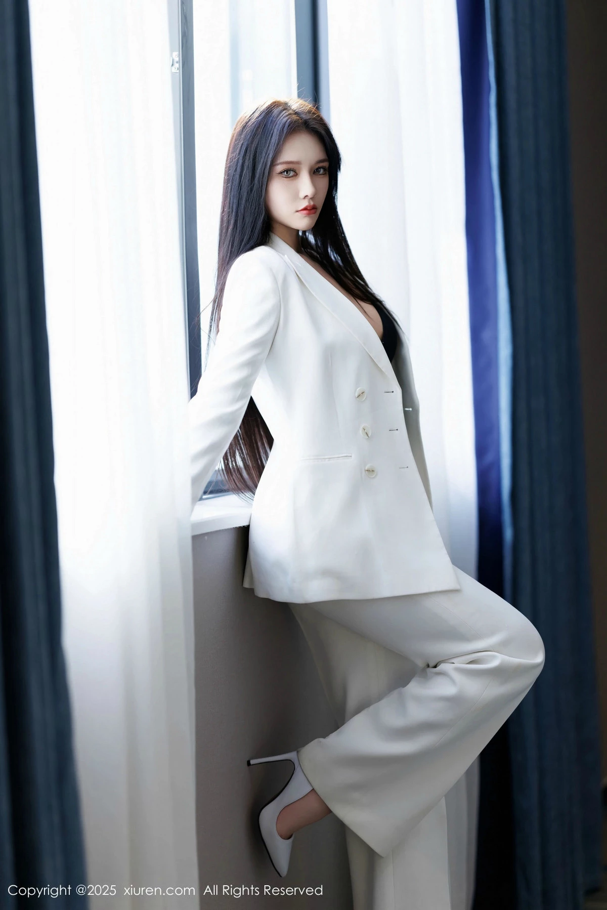 秀人集.com_[XiuRen秀人网]No.9755_模特娜比性感黑色情趣内衣配黑丝吊袜秀凹凸身材完美诱惑写真91P