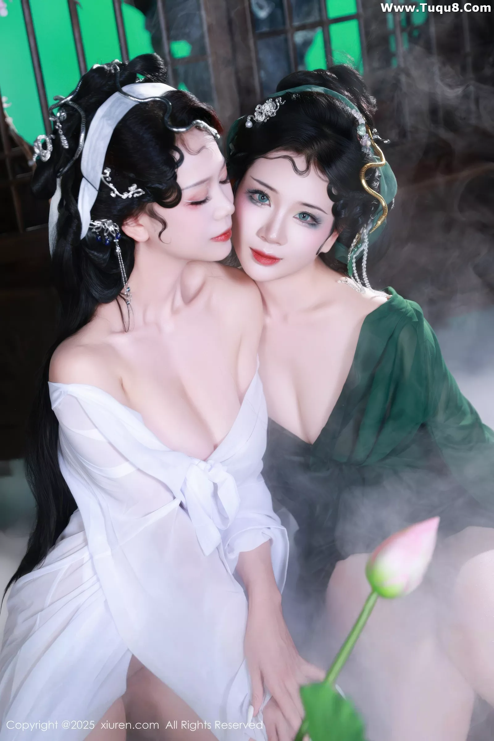 秀人集.com_[XiuRen秀人网]No.10561_模特南乔古风场景青蛇装扮性感低胸服饰秀完美身材诱惑写真88P