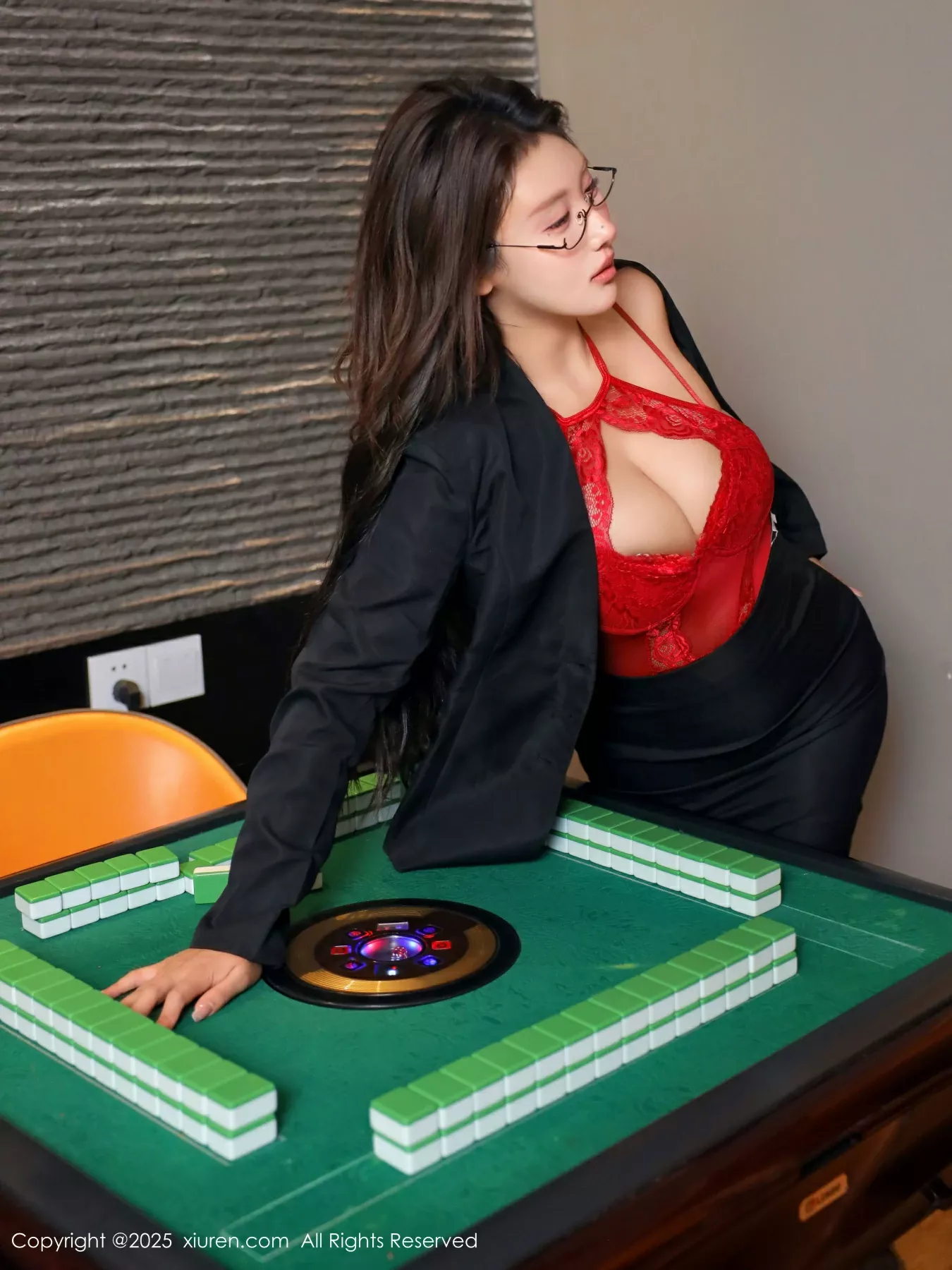 秀人集.com_[XiuRen秀人网]No.10614_模特金允希Yuki性感红色情趣内衣配黑丝吊袜秀完美身材诱惑写真82P