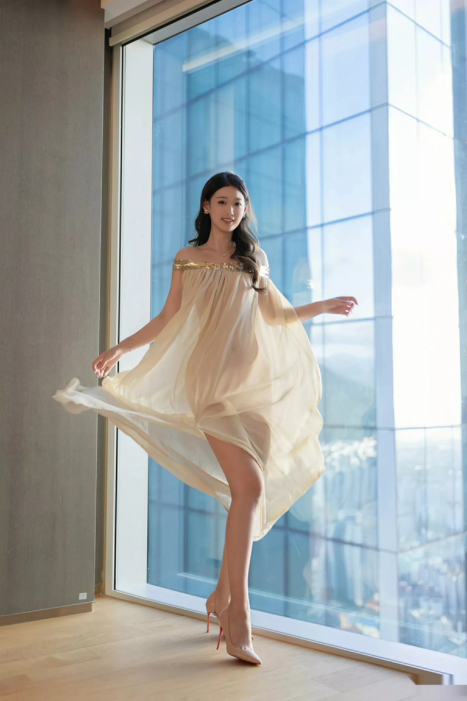 秀人集.com_[XiuRen秀人网]No.10619_模特唐安琪性感浅色薄纱服饰配超薄肉丝秀曼妙身姿完美诱惑写真81P