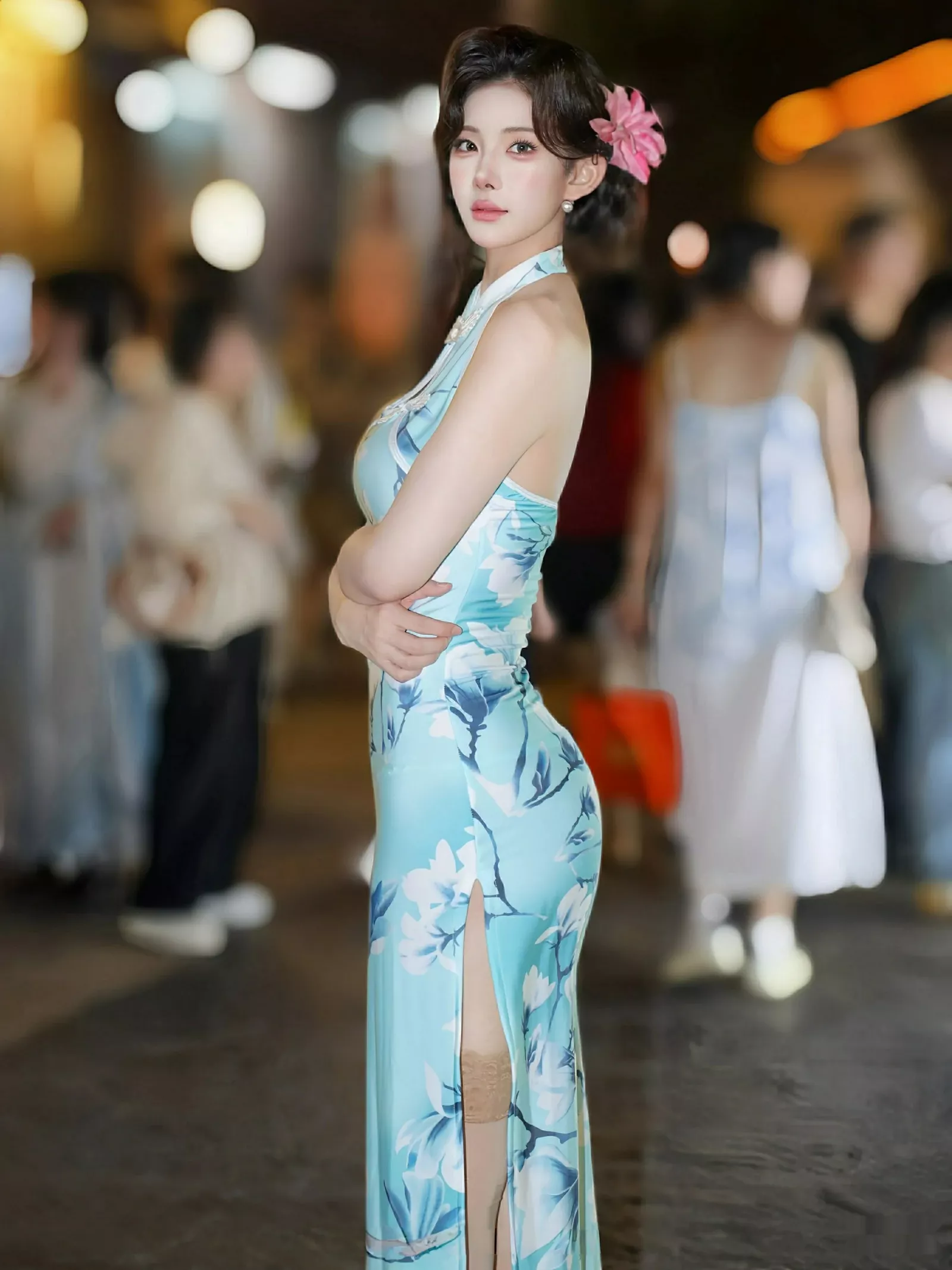 秀人集.com_[XiuRen秀人网]No.10594_模特梨霜儿性感青色情趣旗袍配超薄肉丝秀凹凸身材完美诱惑写真82P