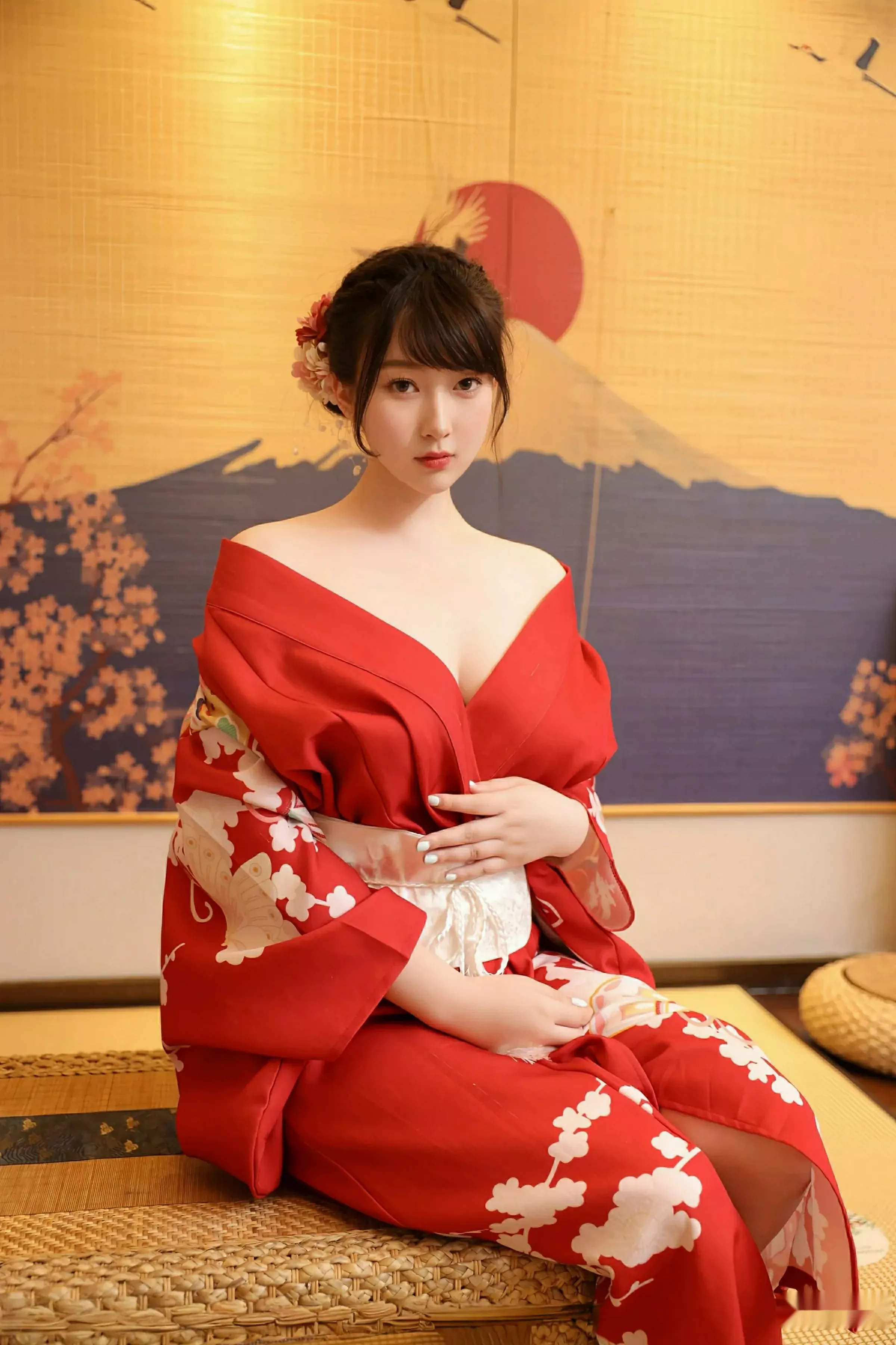 秀人集.com_[XiuRen秀人网]No.10624_模特李沁恩lrene性感日系风红色服饰半脱秀丰腴身材惹火诱惑写真69P