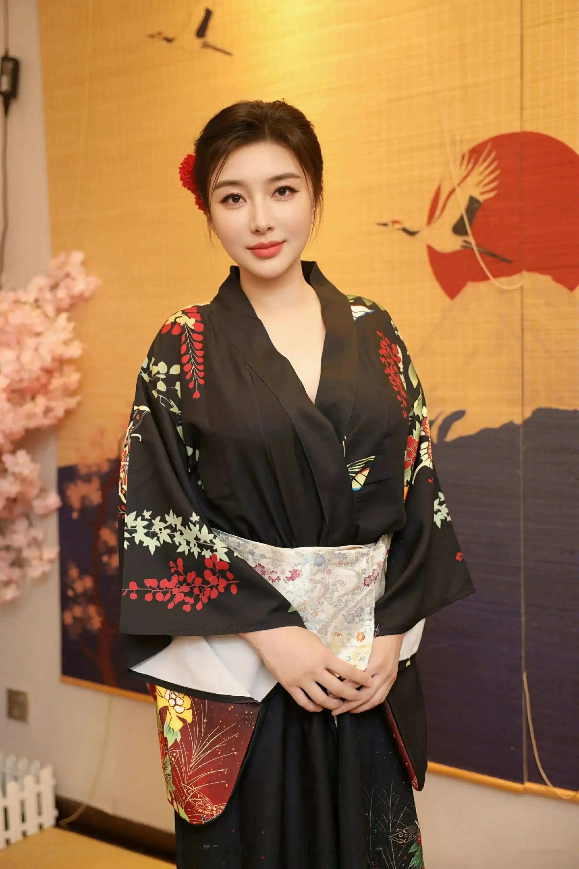 秀人集.com_[XiuRen秀人网]No.10627_模特苏一诺性感日系黑色服饰露红色内衣秀曼妙身材迷人诱惑写真80P