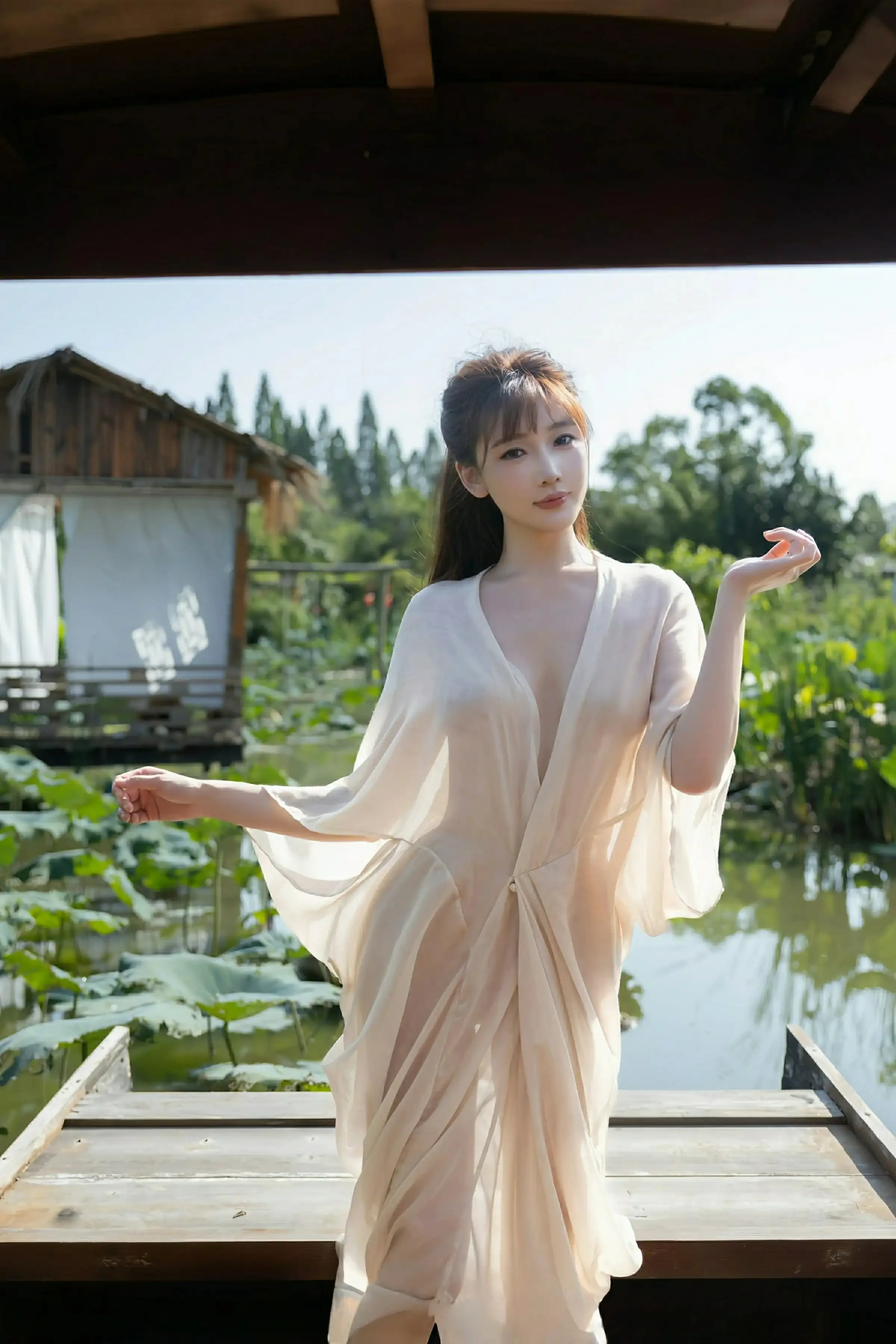 秀人集.com_[XiuRen秀人网]No.10630_模特陆萱萱户外性感浅色薄纱服饰配超薄肉丝秀柔美身姿诱惑写真76P