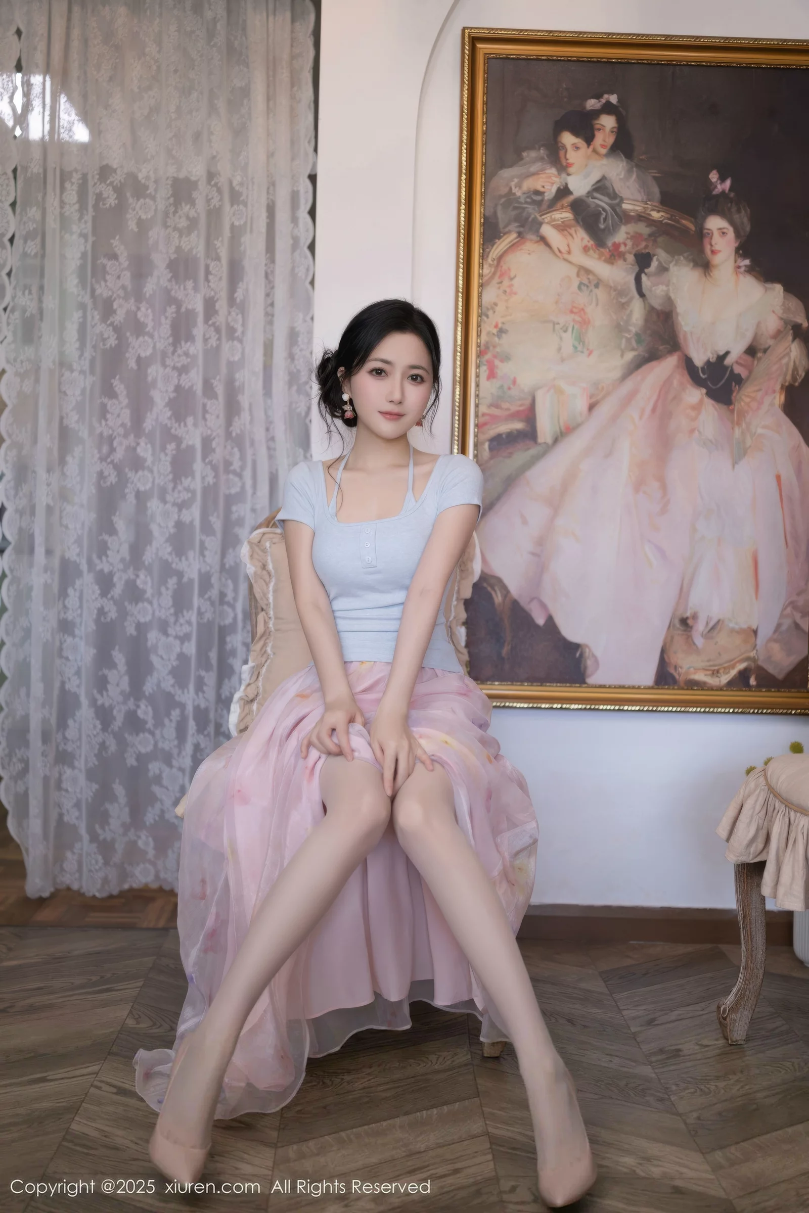 秀人集.com_[XiuRen秀人网]No.10656_模特鱼子酱Fish性感粉色薄纱裙露开档肉丝秀曼妙身姿诱惑写真80P