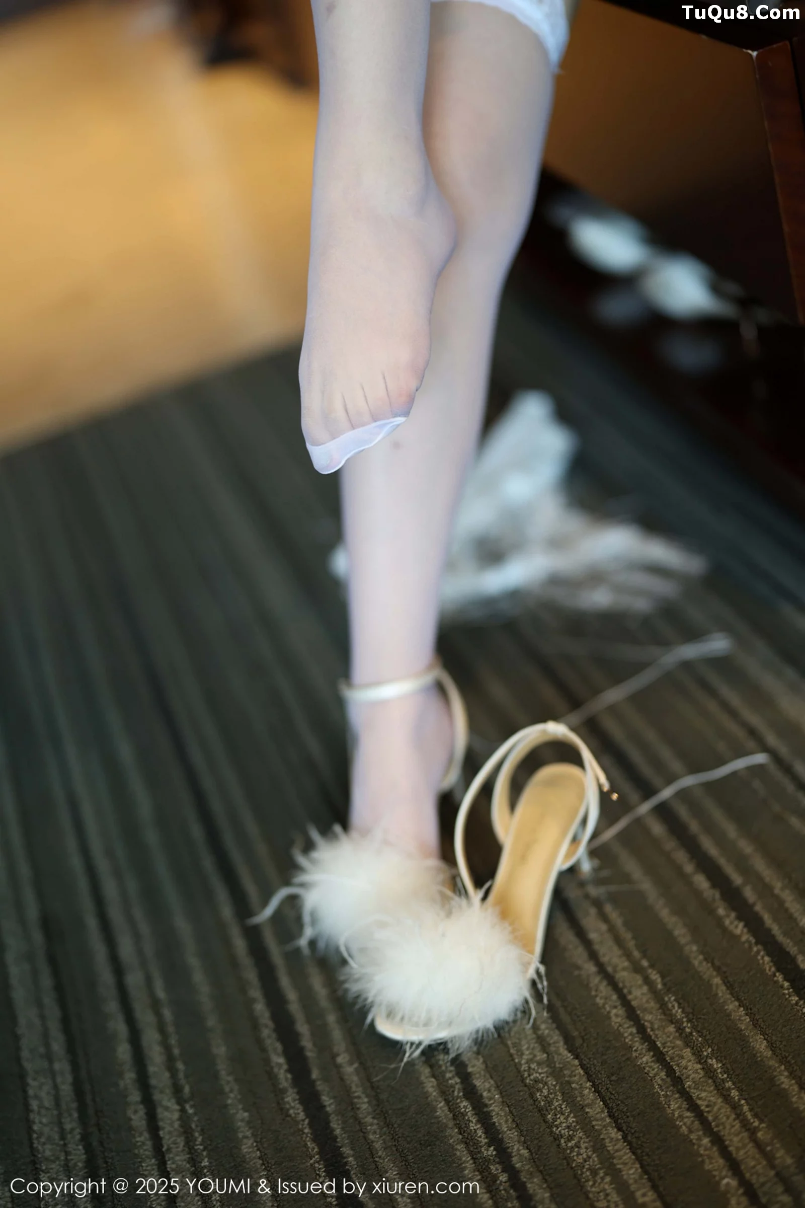 秀人集.com_[YouMi尤蜜荟]Vol.1163_模特桃桃·夭夭twins性感白色蕾丝内衣配白丝袜秀曼妙身材诱惑写真70P