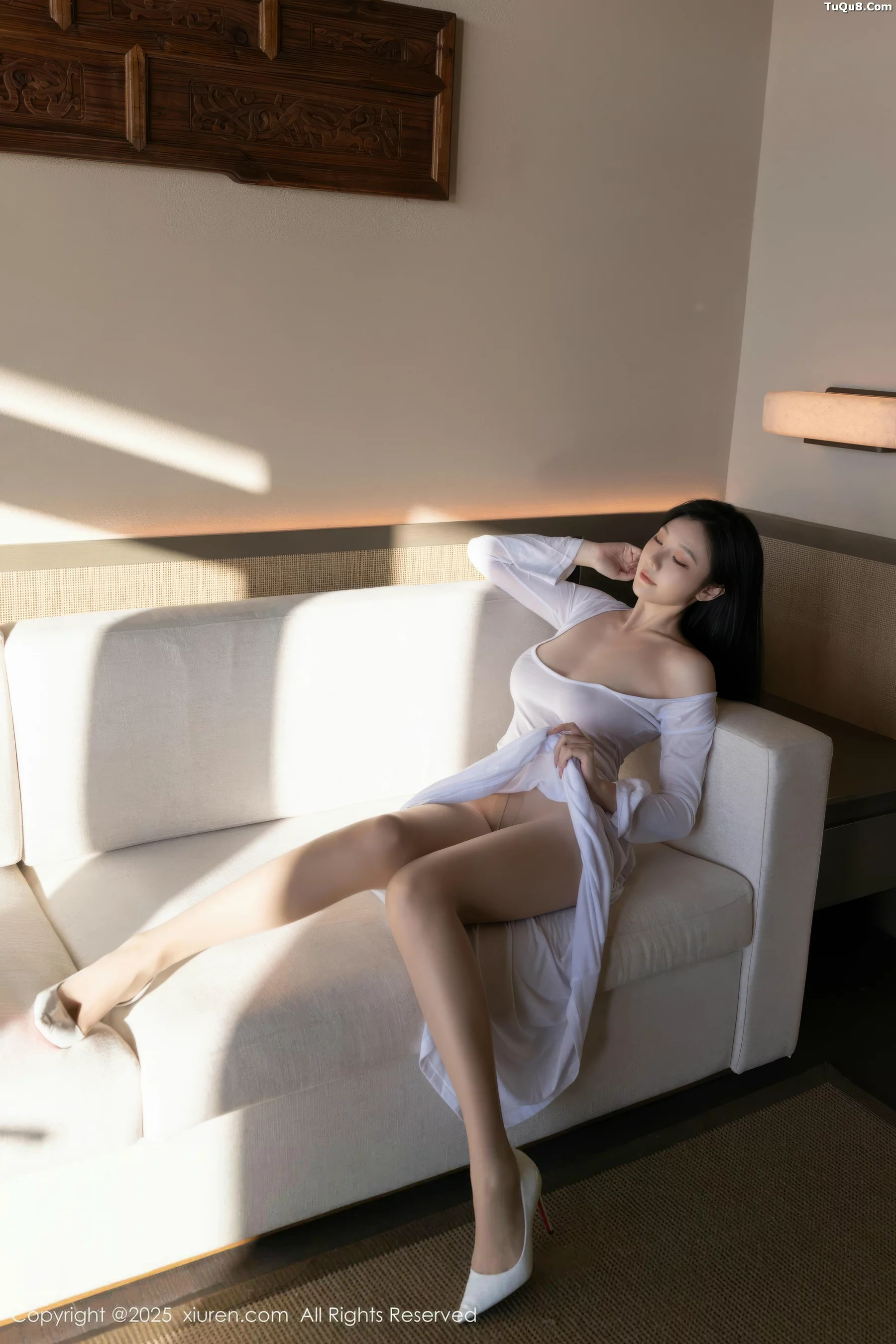 秀人集.com_[XiuRen秀人网]No.10747_模特安然anran性感白色连衣长裙配超薄肉色秀曼妙身姿诱惑写真80P