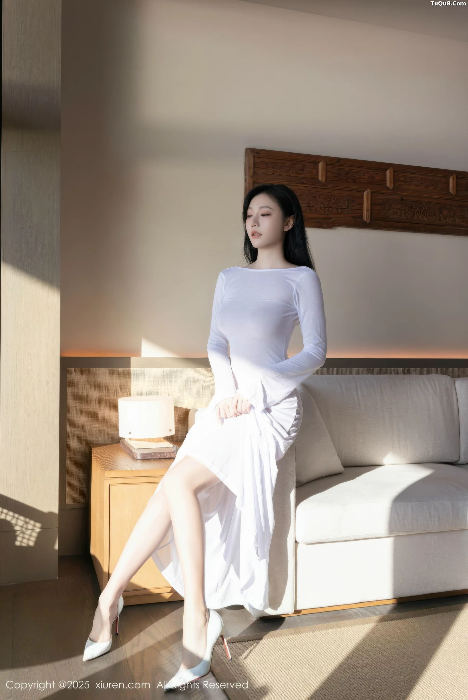 秀人集.com_[XiuRen秀人网]No.10747_模特安然anran性感白色连衣长裙配超薄肉色秀曼妙身姿诱惑写真80P