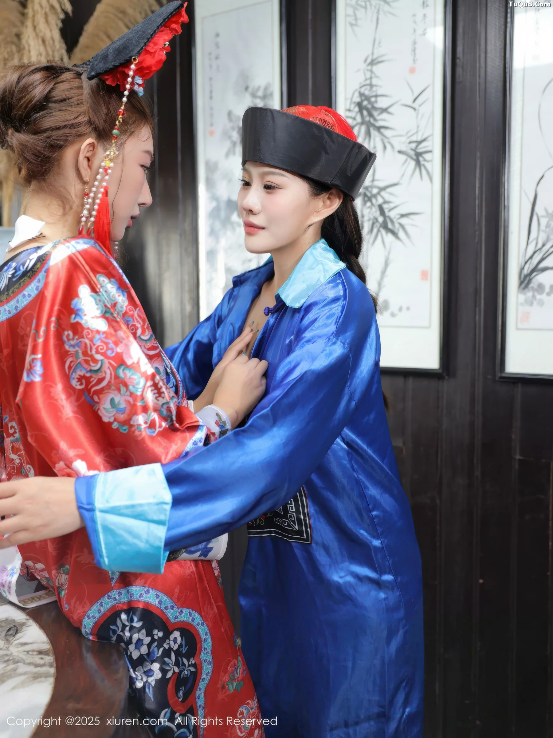 秀人集.com_[XiuRen秀人网]No.10762_模特金允希Yuki性感姐妹花古装Cos旗袍秀丰腴身姿撩人诱惑写真65P