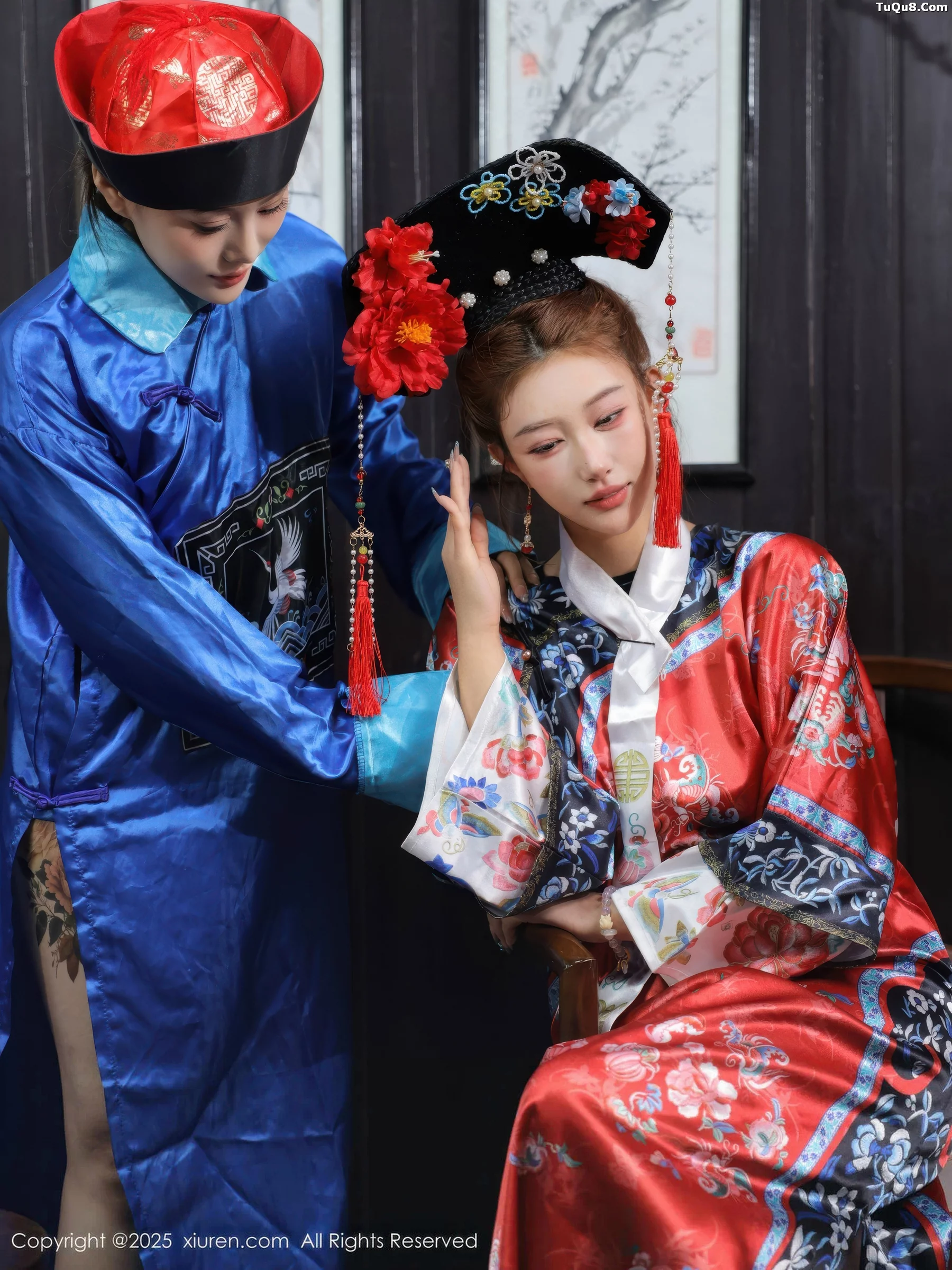 秀人集.com_[XiuRen秀人网]No.10762_模特金允希Yuki性感姐妹花古装Cos旗袍秀丰腴身姿撩人诱惑写真65P