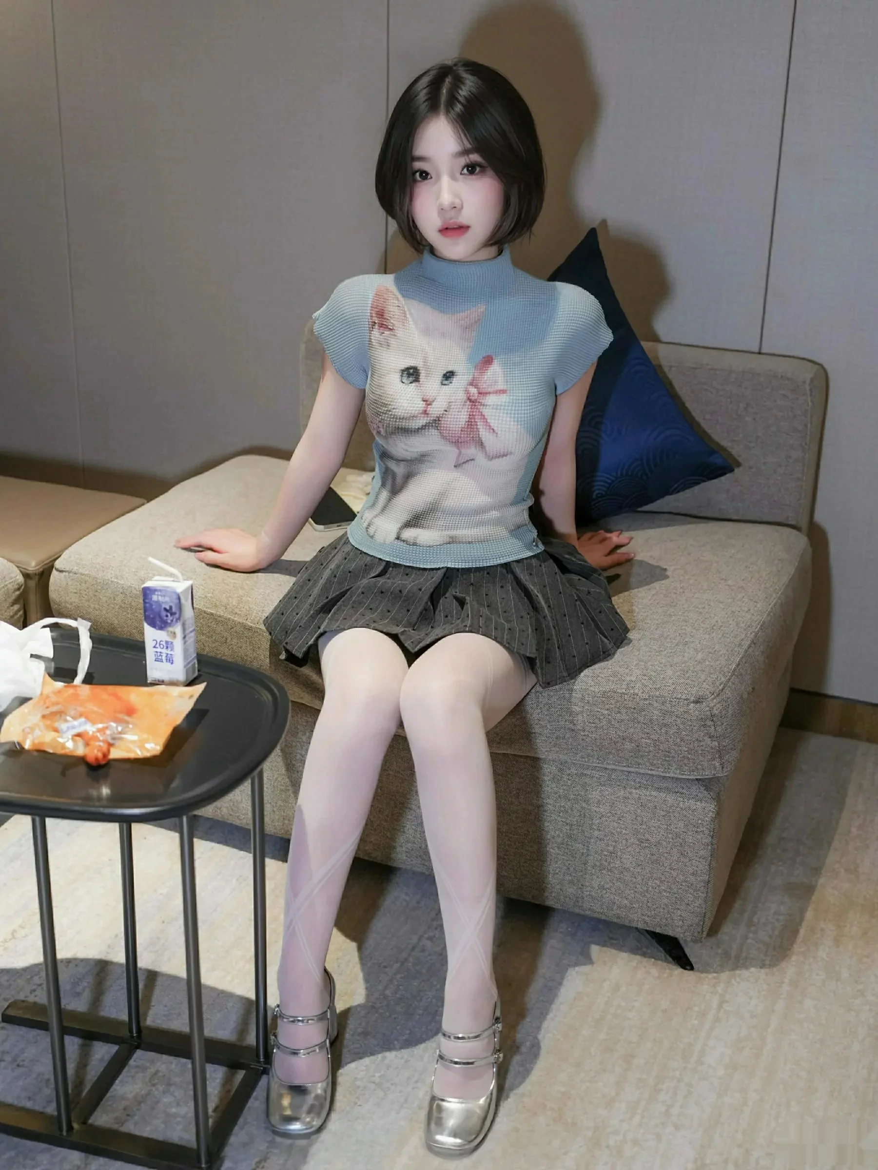 秀人集.com_[XiuRen秀人网]No.10830_模特汁汁性感JK服饰露灰色内衣配白色丝袜秀曼妙身材诱惑写真70P