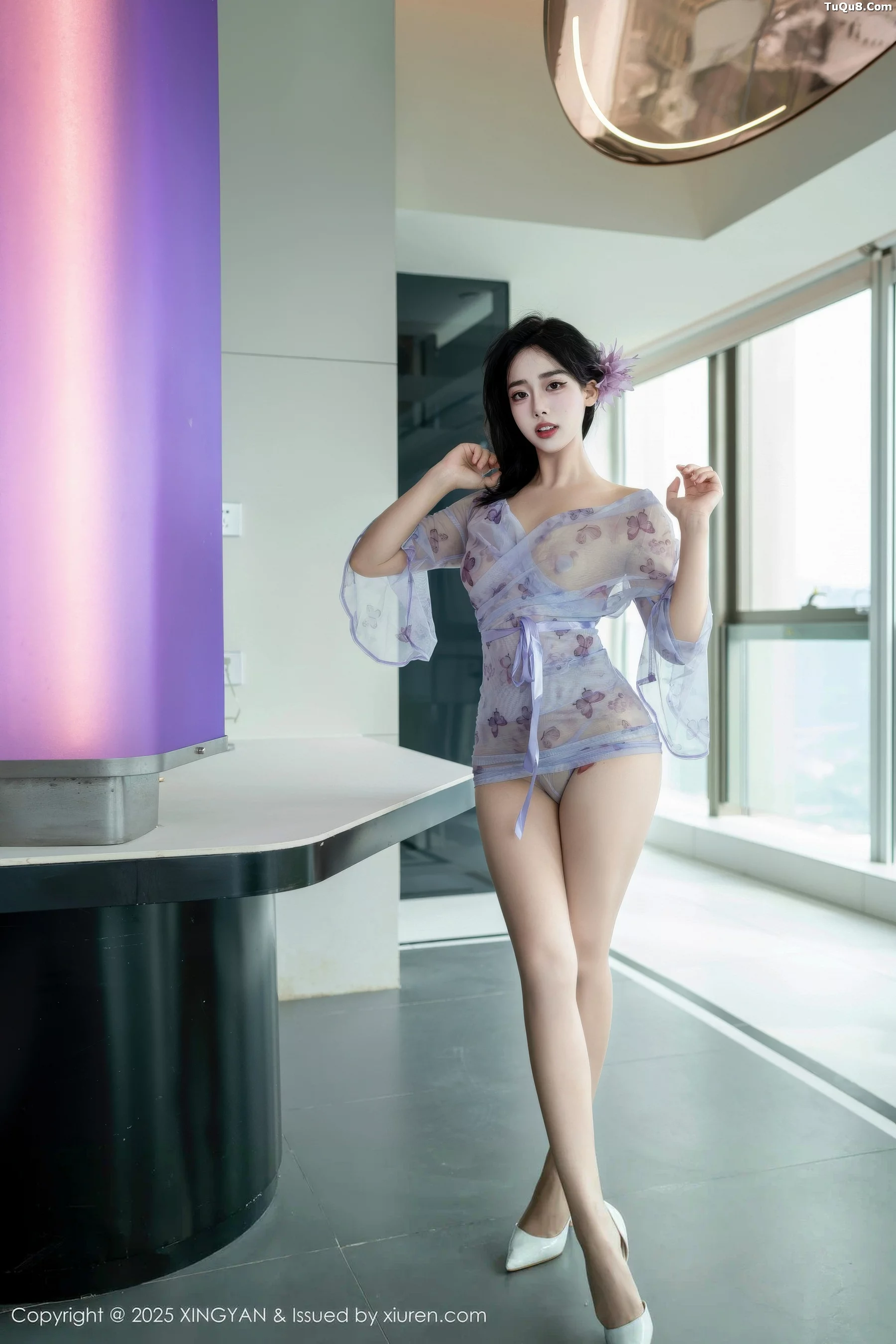 秀人集.com_[XINGYAN星颜社]VOL.409_模特阮福福性感蓝色轻透情趣服饰配肉丝袜秀曼妙身材诱惑写真63P