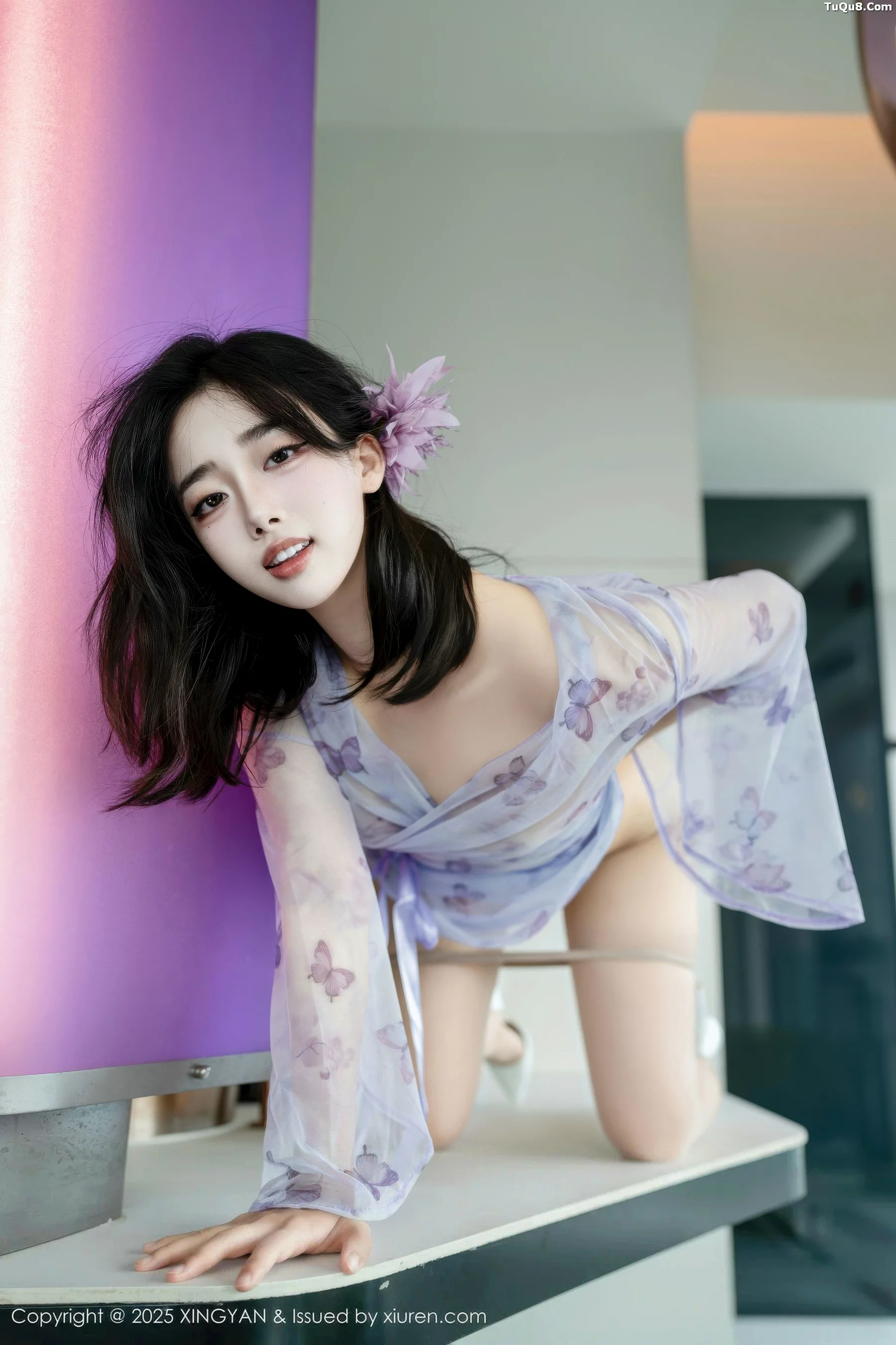 秀人集.com_[XINGYAN星颜社]VOL.409_模特阮福福性感蓝色轻透情趣服饰配肉丝袜秀曼妙身材诱惑写真63P