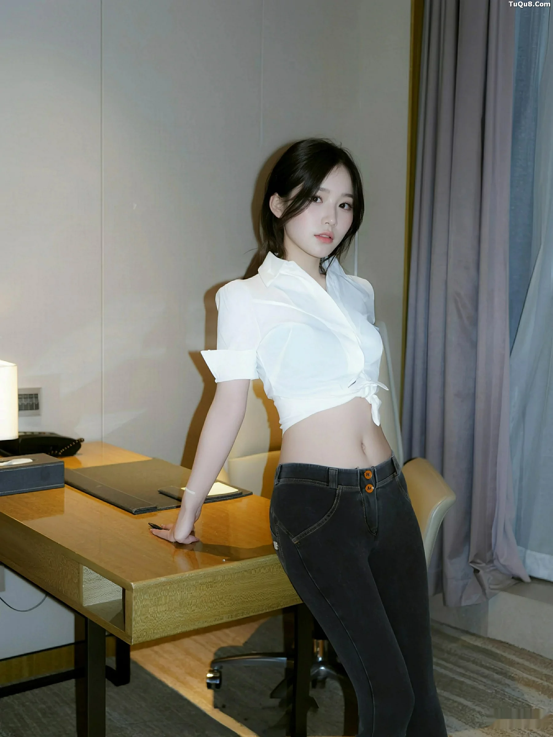 秀人集.com_[XiuRen秀人网]No.10785_模特汁汁性感白T配牛仔长裤露蓝灰色内衣秀曼妙身姿诱惑写真76P