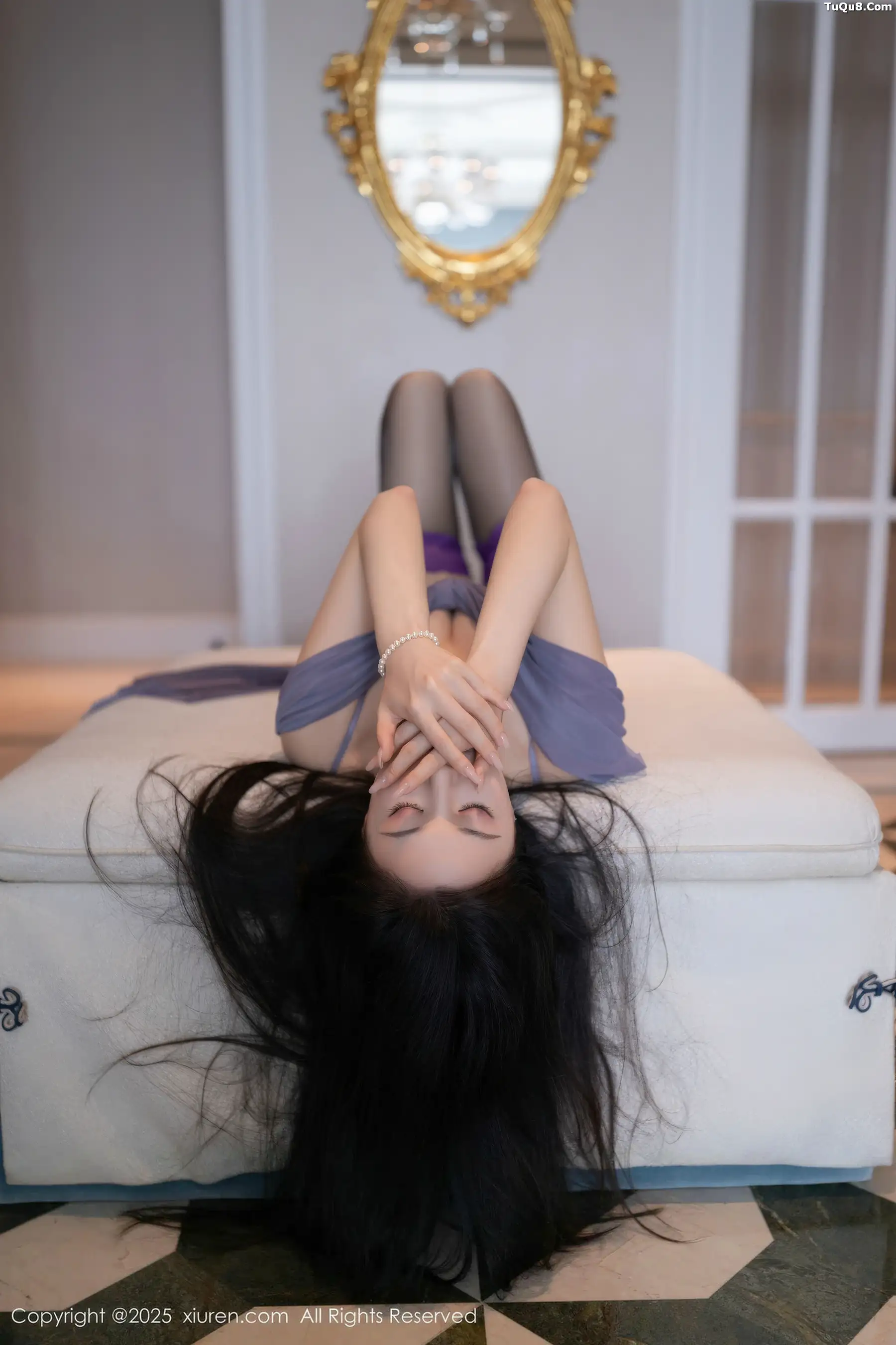 秀人集.com_[XiuRen秀人网]No.10992_模特鱼子酱Fish性感紫色连衣裙配紫丝吊袜秀曼妙身姿诱惑写真76P