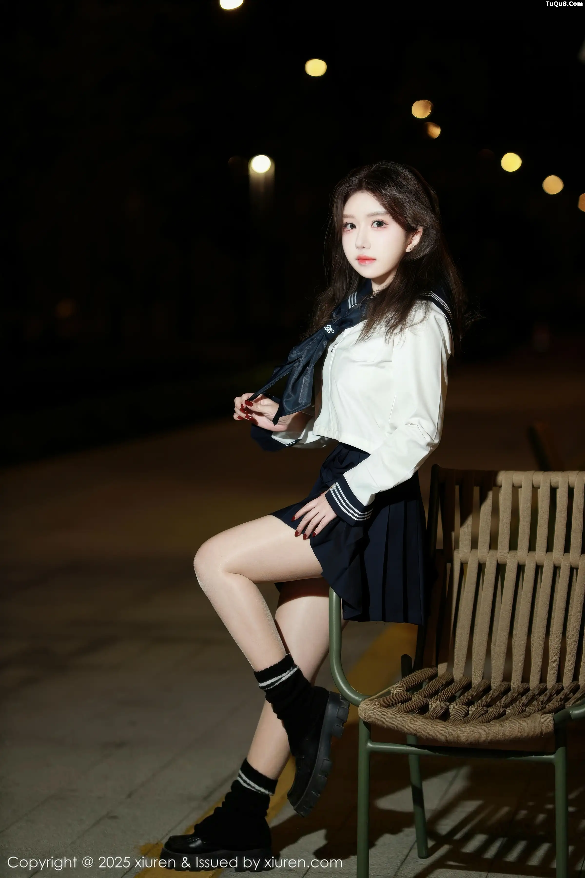 秀人集.com_[XiuRen秀人网]No.11071_模特小薯条nienie性感白T配黑色短裙露超薄黑丝秀美腿诱惑写真58P