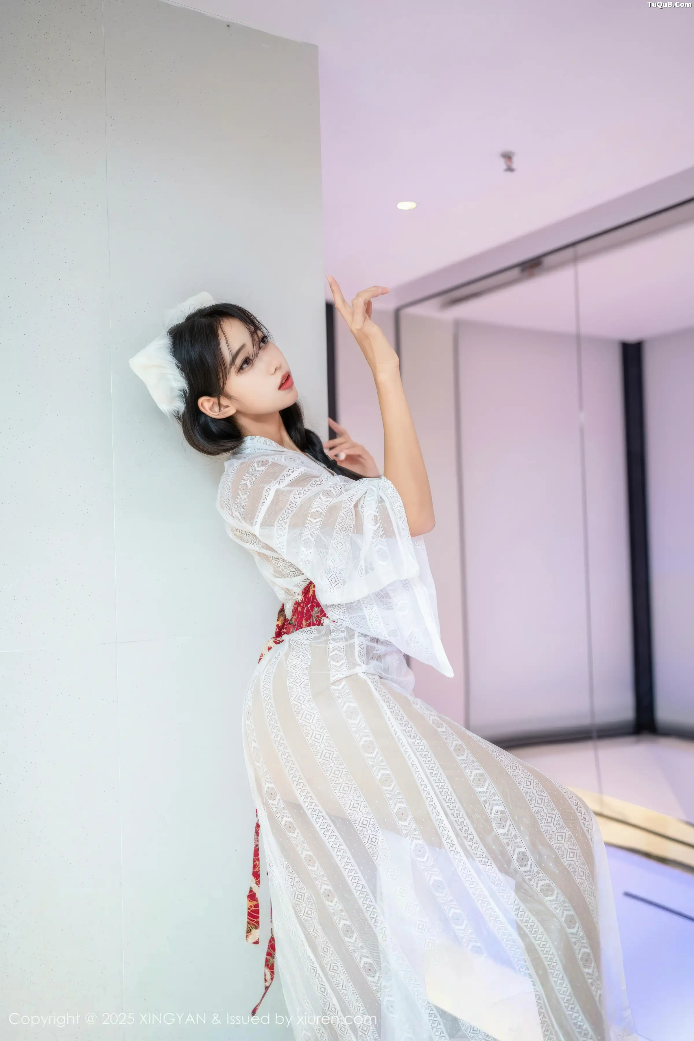 秀人集.com_[XINGYAN星颜社]VOL.442_模特时安安私房性感白色薄透连衣裙秀柔美身姿迷人诱惑写真75P