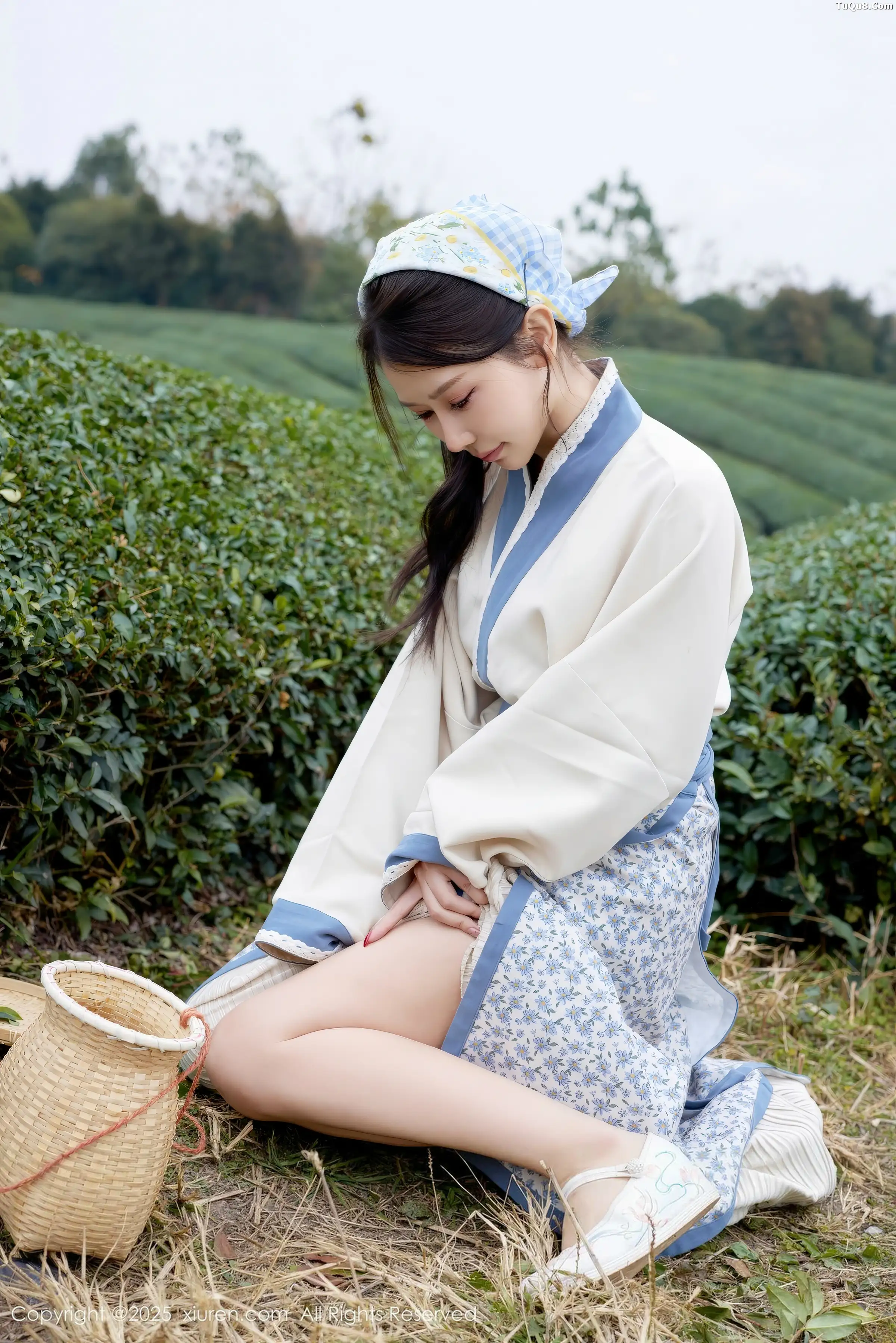 秀人集.com_[XiuRen秀人网]No.11098_模特尹甜甜户外采茶姑娘装扮性感长裙秀翘臀美腿迷人诱惑写真61P