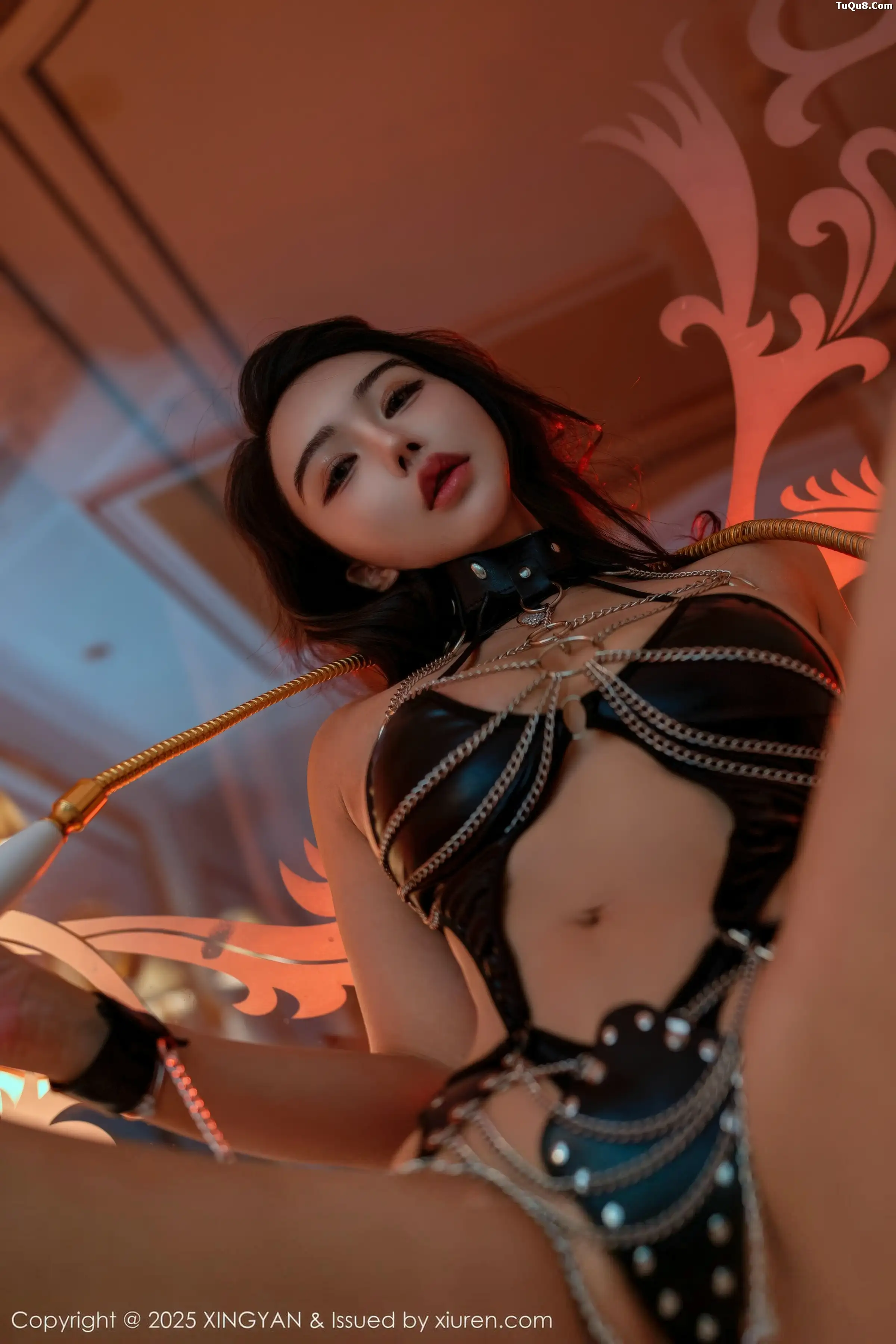 秀人集.com_[XINGYAN星颜社]VOL.443_模特李若汐浴室场景性感黑色情趣服饰秀丰腴身材惹火诱惑写真68P